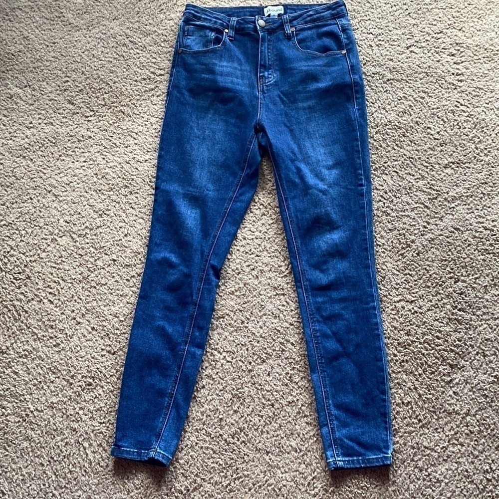 Abound High Rise Skinny Jeans Dark Wash Size 28 - Picture 6 of 6